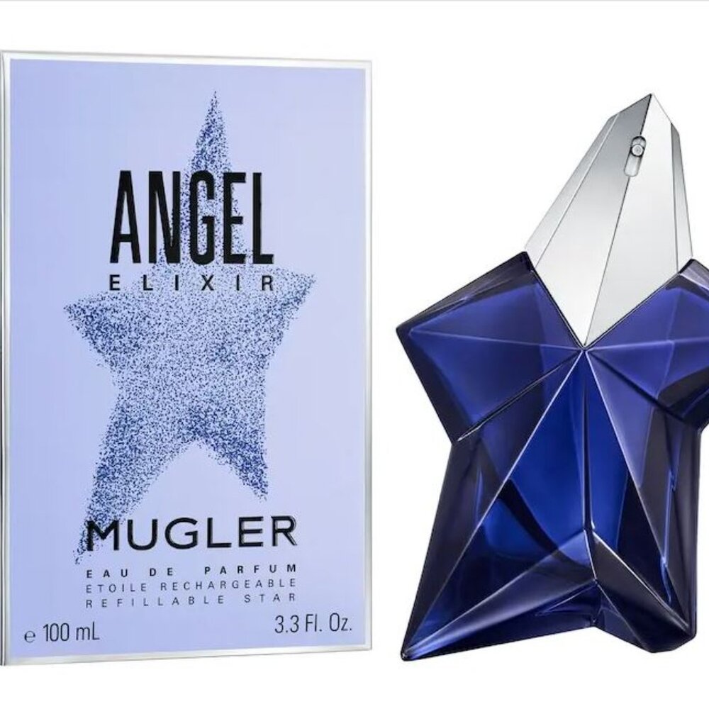 Mugler Angel Elixir Brand New In Package SEALED Refillable 100ml